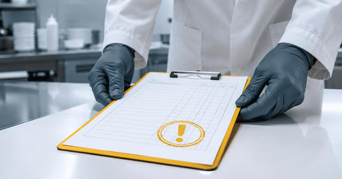 Schulungsnachweis nach § 4 LMHV – Zertifikat, Thermometer und Schneidebrett als Symbole für Lebensmittelhygiene im Betrieb