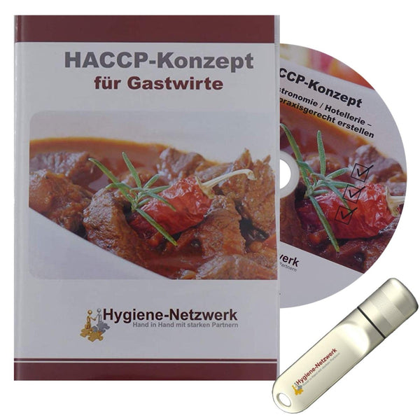 HACCP-Konzept für Gastronomie mit Checklisten & Schulung (USB)