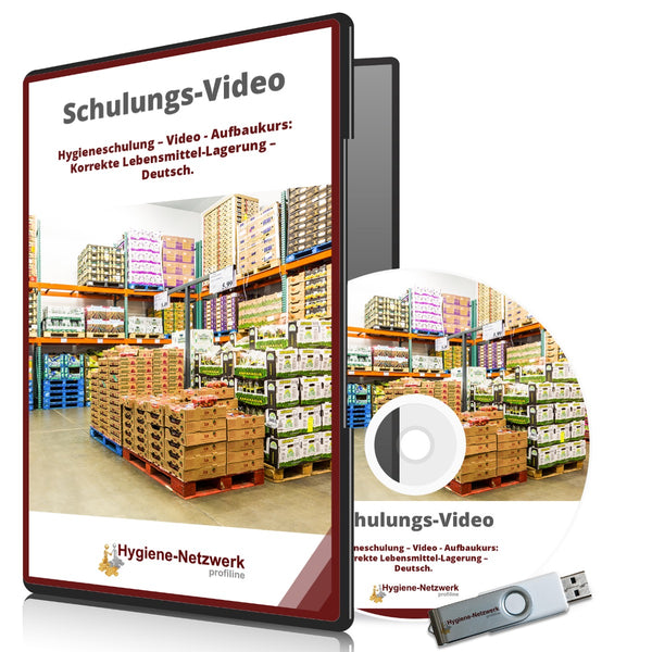 Schulungsvideo Aufbaukurs: Lebensmittel-Lagerung nach EG 852/2004 (USB)