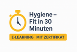 Grafik Hygiene-Fit in 30 Minuten – Online-Schulung mit Zertifikat für Gastronomie und Lebensmittelbetriebe