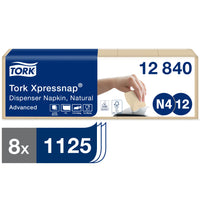 Xpressnap® Natur Spenderserviette N4, 8 × 1.125 Servietten | Tork Hygiene