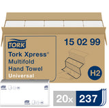 Xpress® Multifold Handtücher, H2, Universal, 2-lagig, für normalen Gebrauch | Tork Hygiene