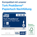 PeakServe® Spender für Endlos™ Papierhandtücher Schwarz H5 | Tork Hygiene