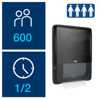 PeakServe® Mini-Spender für Endlos™ Papierhandtücher in Schwarz H5  | Tork Hygiene