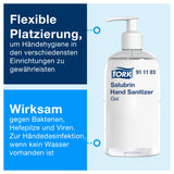 Feuchtigkeitsspendendes Salubrin Händedesinfektionsgel Pumpflasche 8 × 500 ml | Tork Hygiene