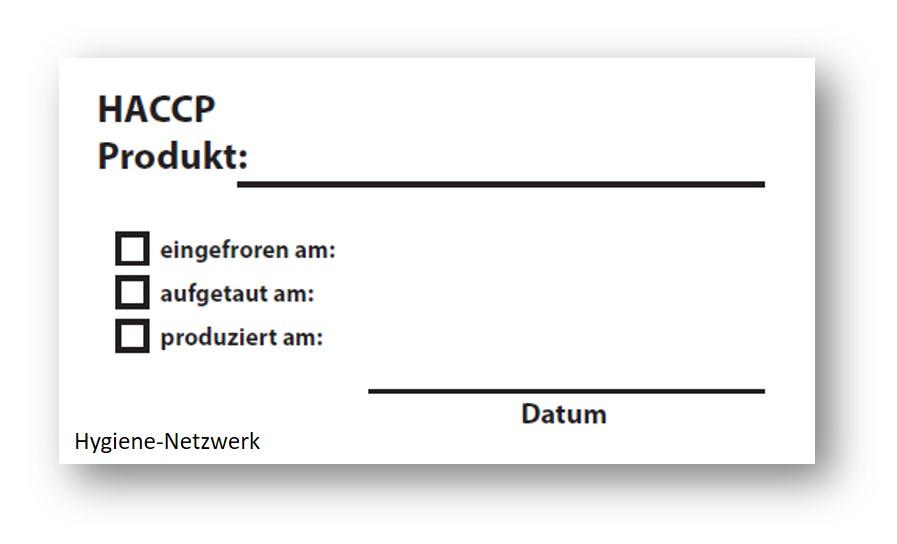 Wasserlösliche HACCP-Etiketten 3er Bundle Pappspender 1500 Stück