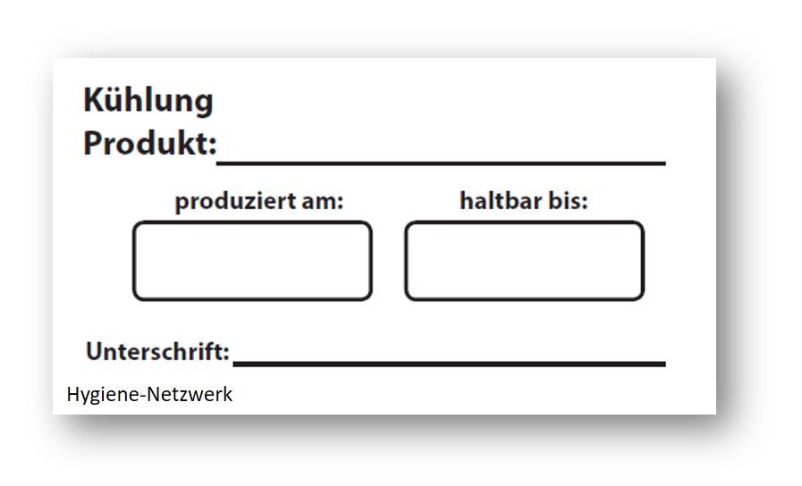 Wasserlösliches Kühlung-Etikett Rolle 70x35mm 500 Stück