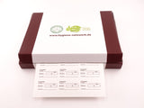 Wasserlösliche Etiketten mit Aufdruck Trockenlager in der praktischen 100er Box auf DinA4 Bogen