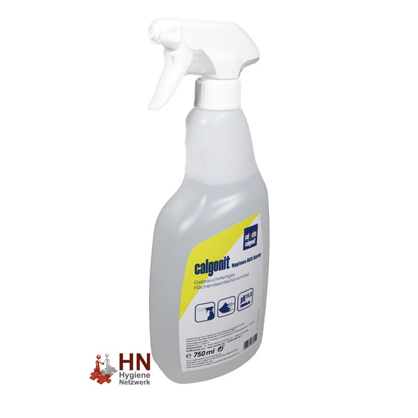 Desinfektionsspray alkoholfrei für Oberflächen, gebrauchsfertig - calgonit Hygiene DES Spray (8 x 750 ml Sprühflasche) | Desinfektionsmittel