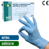 Nitril-Handschuhe für hygienisches Arbeiten in der Größe M