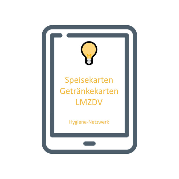 Speisenkarten und Getränkekarten gesetzeskonform erstellen - Richtlinien HACCP