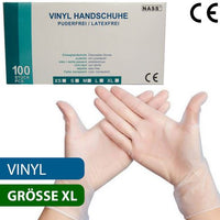 Vinyl-Handschuhe für hygienisches Arbeiten in Größe XL